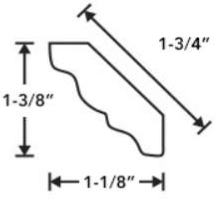 1-3/4" Crown