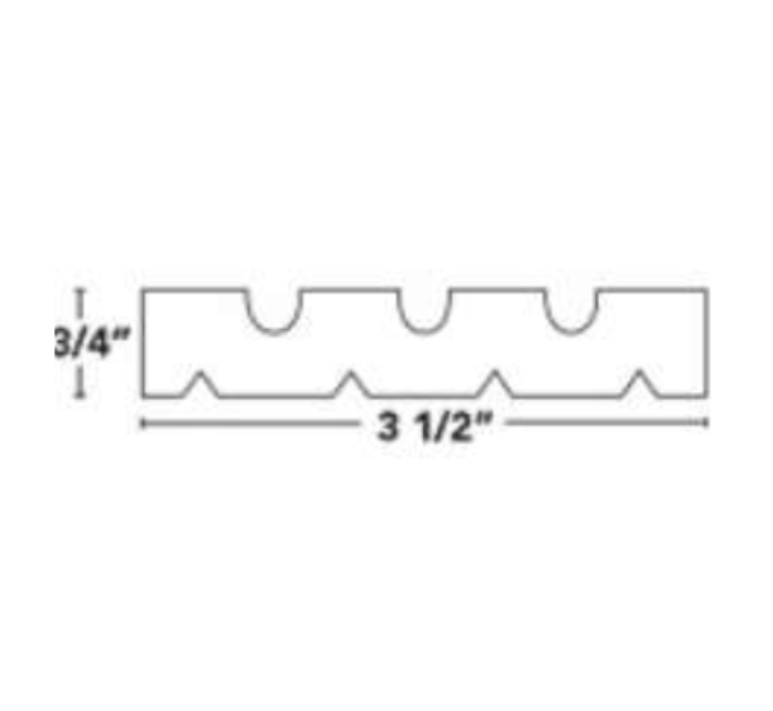 Fluted (two-sided)